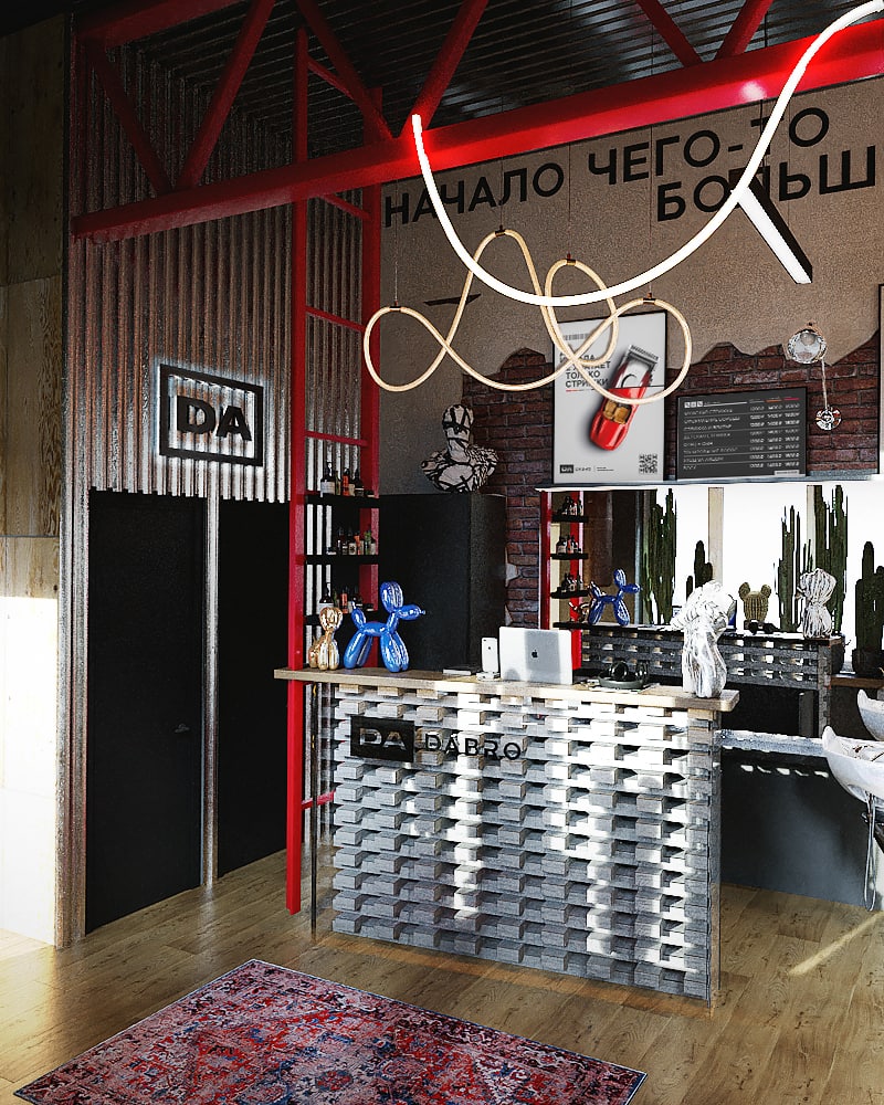 Интерьер, который оправдывает новый чек: кейс барбершопа ДаБро