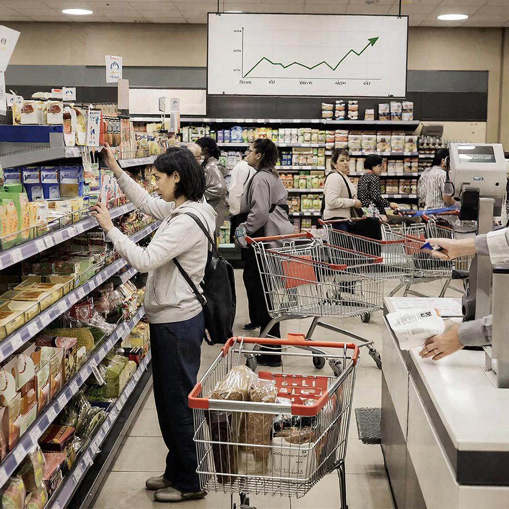 Инфляция в России притормозила, продукты дорожают медленнее