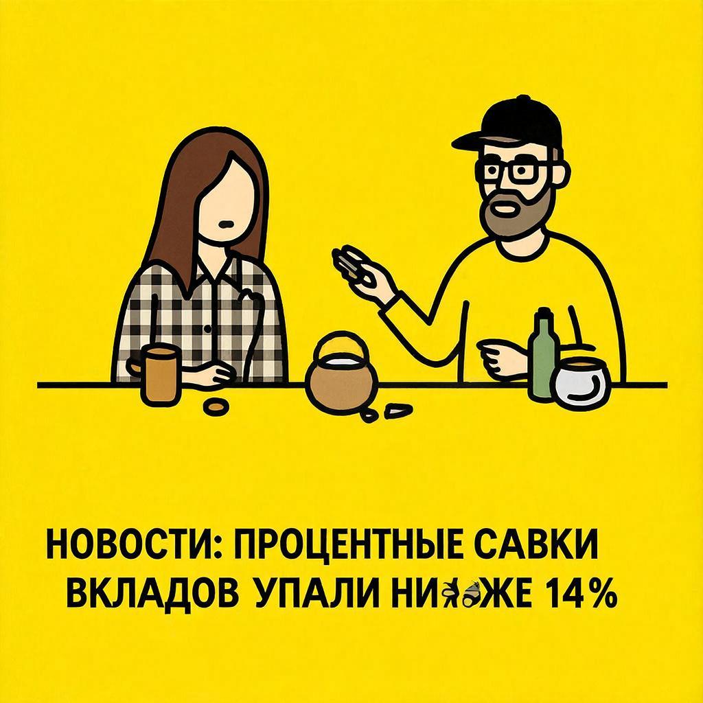 Доходность вкладов рухнула ниже 14%