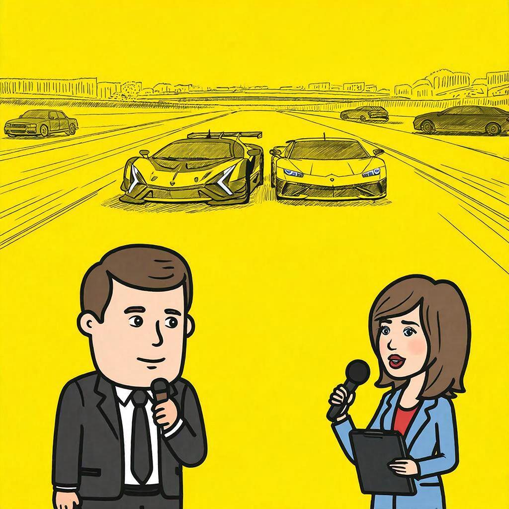 Lamborghini за сотню лямов катается с Aurus