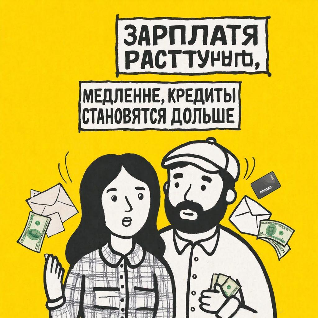 Зарплаты растут медленнее, кредиты длиннее