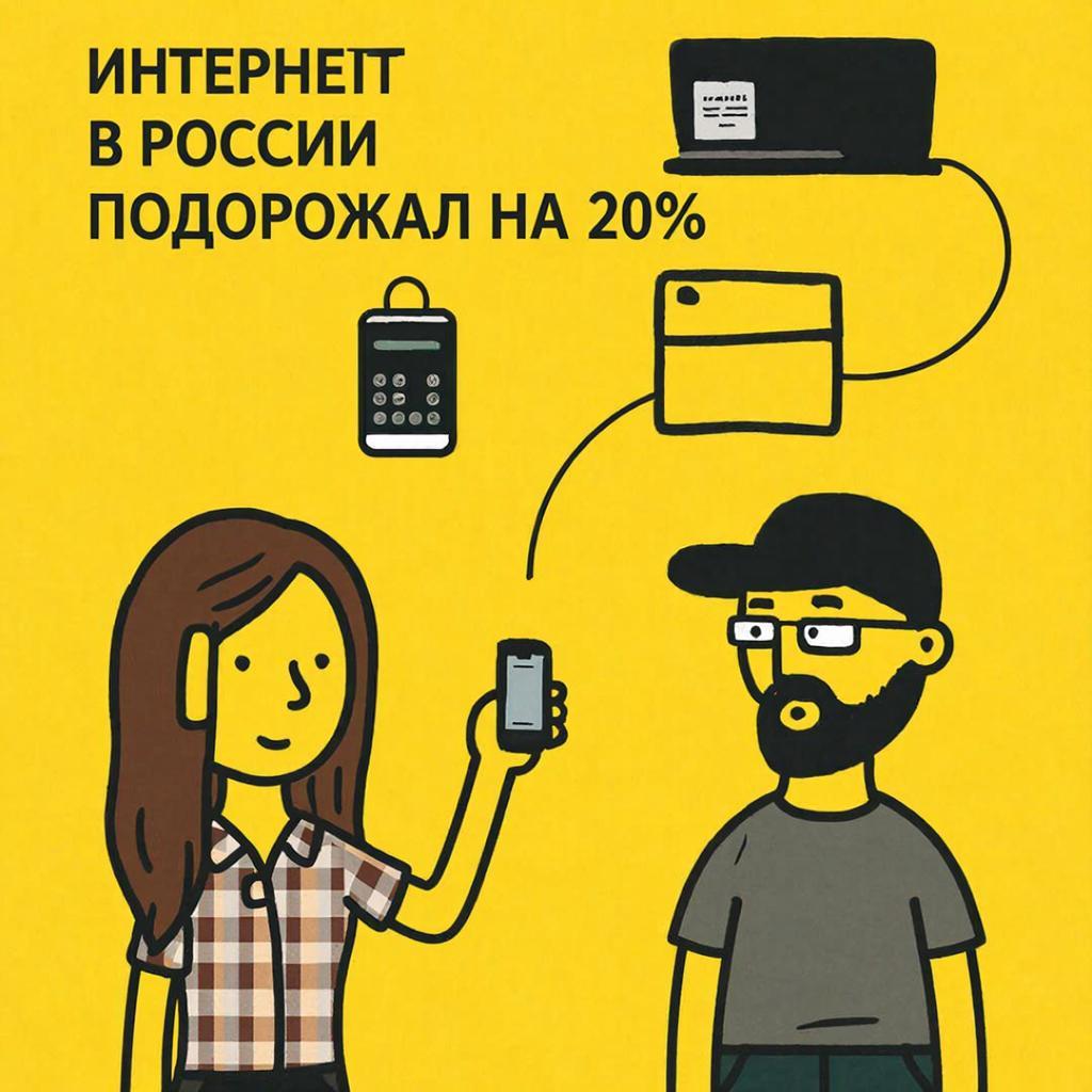 Интернет в РФ дорожает до 20%