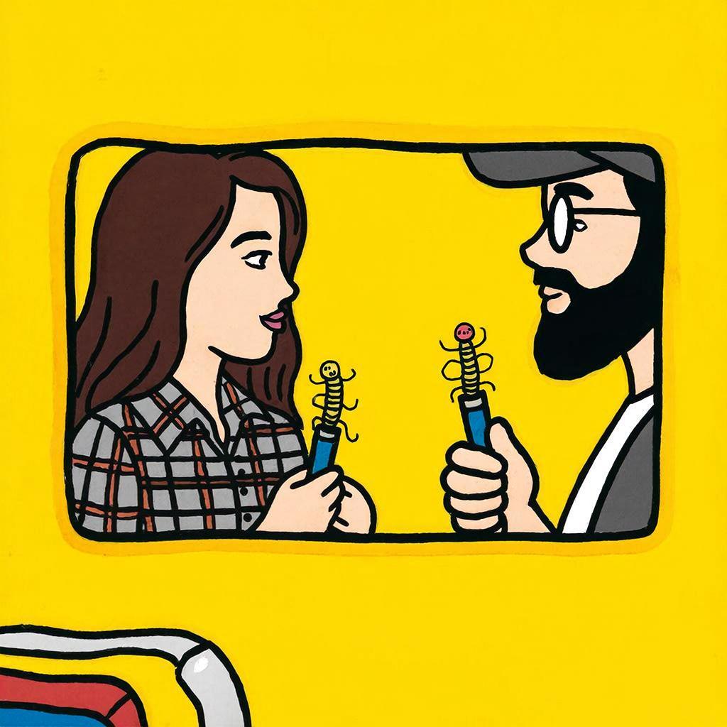 Глисты теперь и в ручках! Японцы удивляют снова